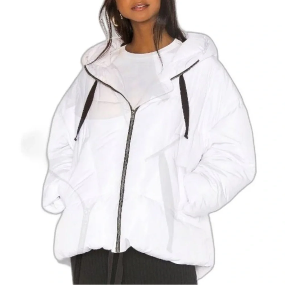 Free People Women’s Hailey Puffer Jacket Oversized Hooded Lightweight Size S-xl